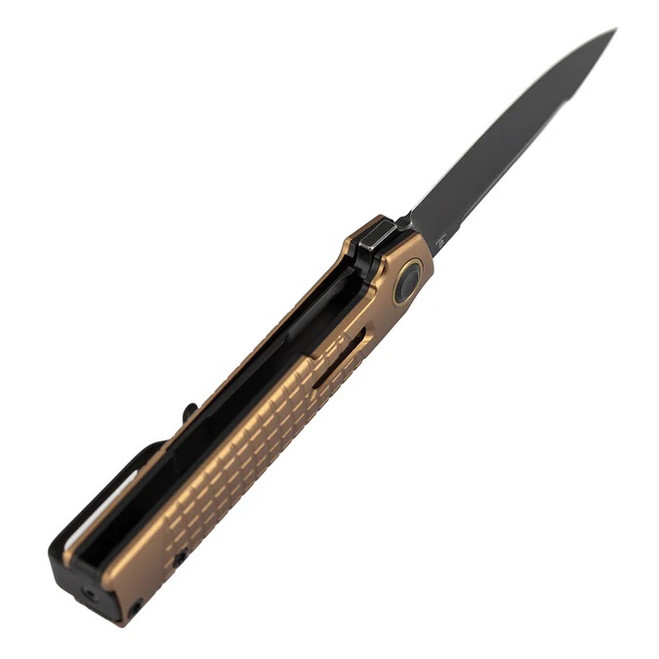 色々② Tenable Kitpu Folding Knife Bronze Aluminum/Frag Pattern Handle