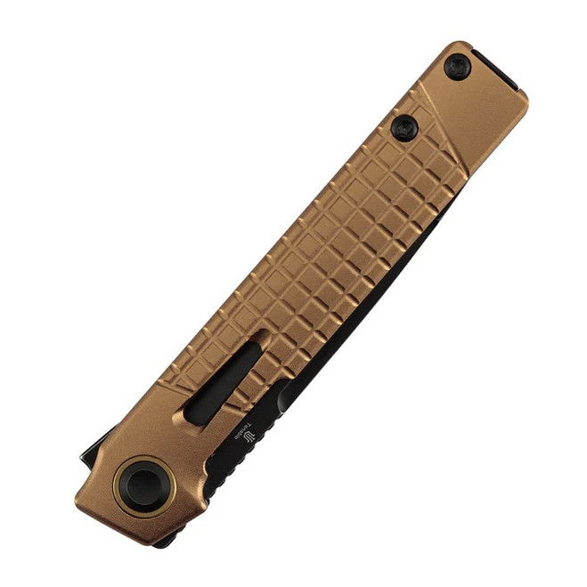 ストックのみ Tenable Kitpu Folding Knife Bronze Aluminum/Frag Pattern Handle