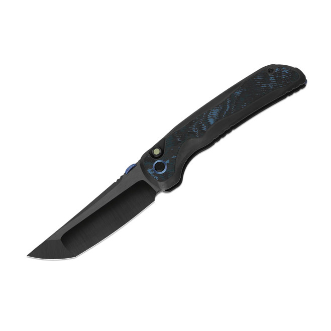 Kizer Mithril KineticFit™ Button Lock M390 DLC Ultra Hand-Brushed | Titanium (DLC Ultra & Fat Carbon Exquisite Light KizerX® FK08A2