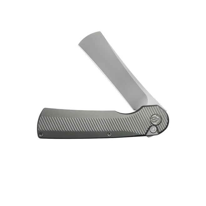 KB Ikul Folding Knife Sandblast Titanium Handle M390 Razor Plain
