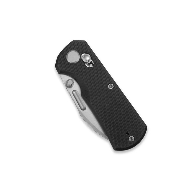 GEO Belluf Folding Knife Black G10 Handle M390 Drop Point Plain