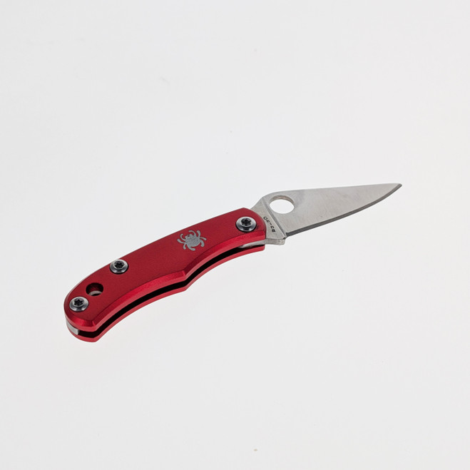 Spyderco Supreme Bug Key Chain Size Folding Knife Red Aluminum