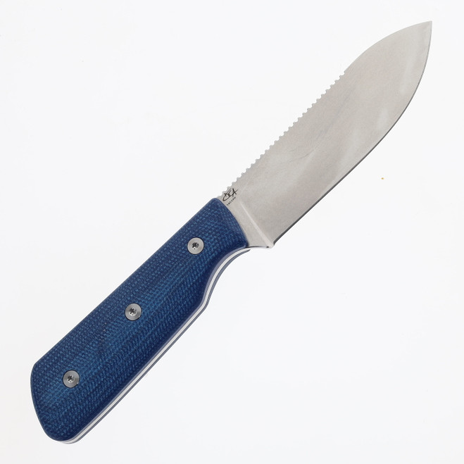S Straightline Knives Bigger Digger Fixed Blade Knife Blue Micarta