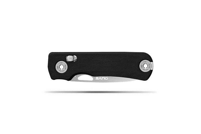 Olive Knives Lenta Folding Knife Black G10 Tungsten Steel Blade