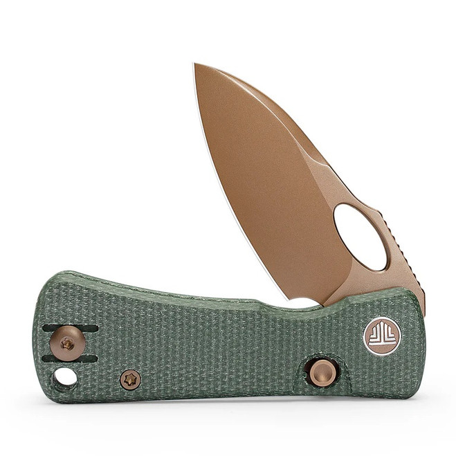 Trivisa Andromeda-GM Folding Knife Green Micarta Handle 14C28N