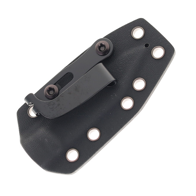 Jack Wolf Knives Gateway Fixed Blade Abalone Handle Sandvik 14C28N