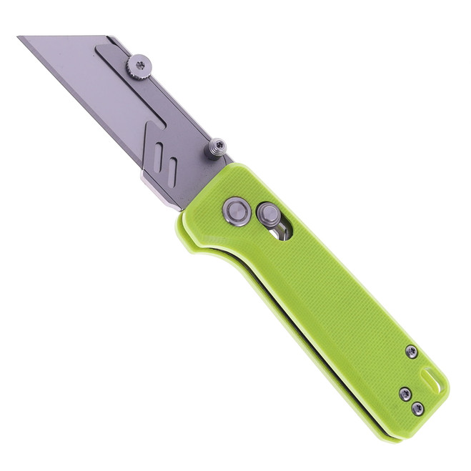 Critical Strike Bootlegger Folding Knife Green Micarta Handle 2CR13 Plain Edge Satin Fiinish X509-GN