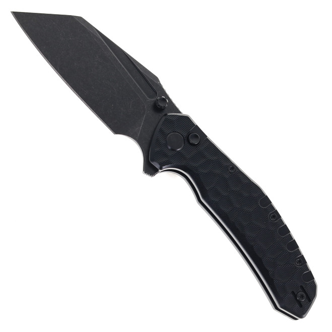 Critical Strike Shamu Folding Knife Black G10 Handle VG-10 Plain Edge Black Stonewash Finish B510-BKBW