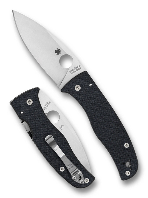(Lock Stick) Open Box/Returned Spyderco Bodacious Sprint Run Folding Knife Carbon Fiber Handle S90V Blade C263CFP90V