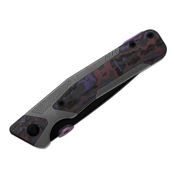 Kizer Sable Chief Folding Knife Titanium/FatCarbon Purple Haze