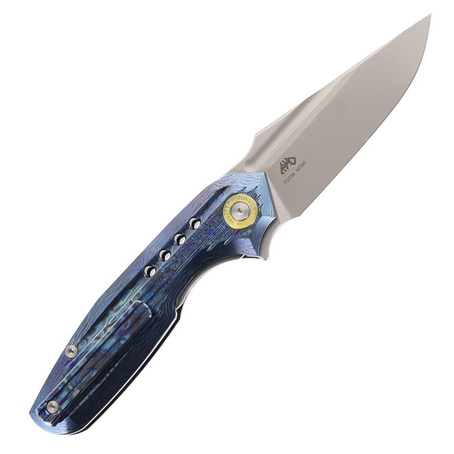 Two Sun Mazwan Mokhtar Folding Knife Zircuti Handle M390 Satin