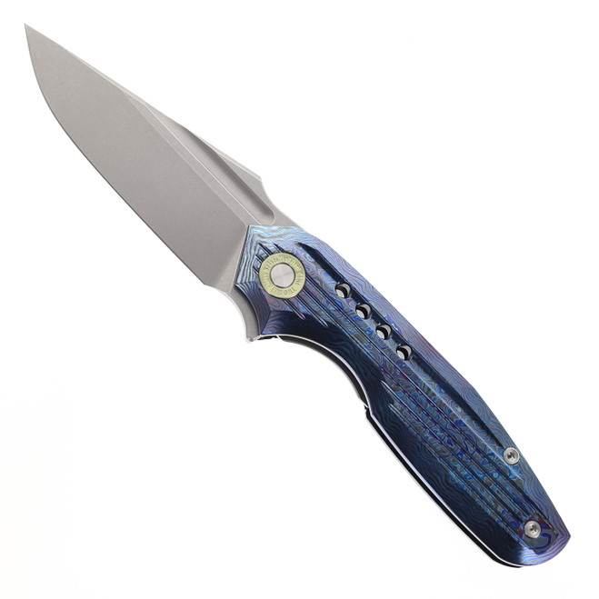 Two Sun Mazwan Mokhtar Folding Knife Zircuti Handle M390 Satin Blade TS194-ZIRCUTI