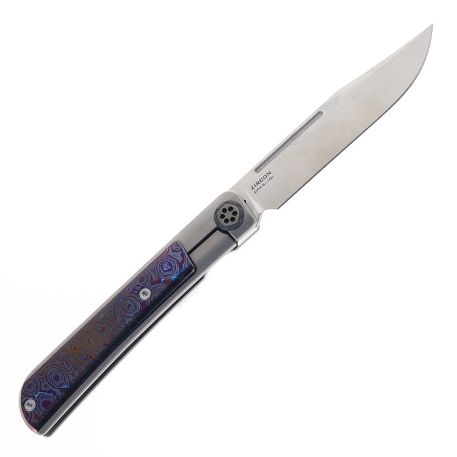 Maxace Zircon MCZ01 Gray Titanium & Airmascus Fiber Folding Knife