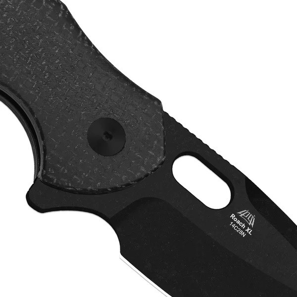 Kizer Roach XL Folding Knife Black Micarta Handle 14C28N Drop