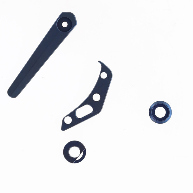 Divo Growler V3 Blue Titanium Hardware Kit (Clip, Back Spacer