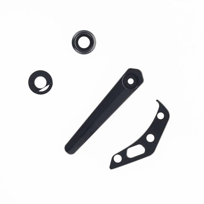 Divo Growler V3 Black DLC Titanium Hardware Kit (Clip, Back Spacer, Pivot Collar)