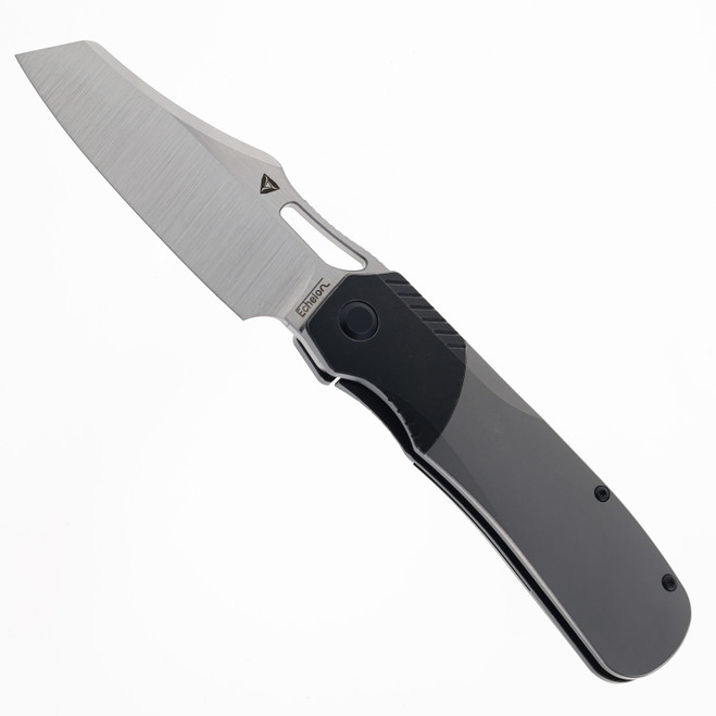 Tuya ION Folding Knife Titanium Handle M390 Plain Edge Machine Satin Finish