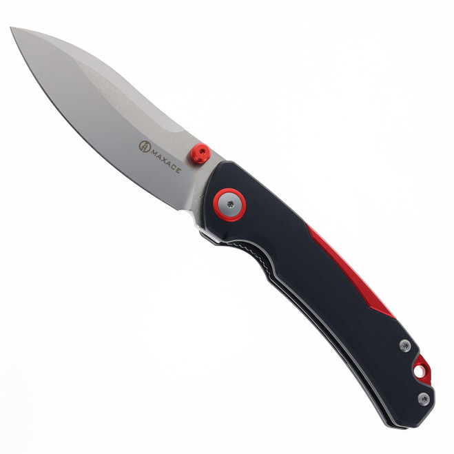 Maxace Toucan Folding Knife Black G10 Handle 3.9" Drop Point Blade  OM05-2-A