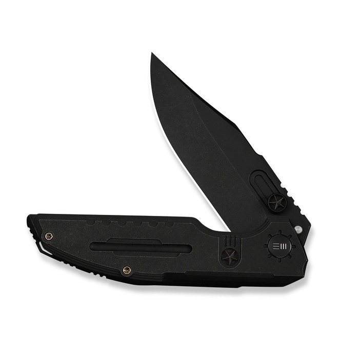WE Knife Muster Folding Knife Black Titanium Handle M390 Drop
