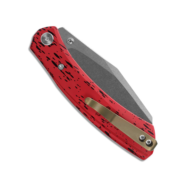 M Miguron Karok Folding Knife Red Aluminum Handle D2 Sheepsfoot
