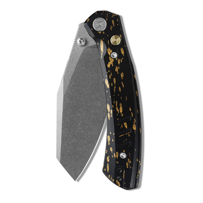 M Miguron Karok Folding Knife Black Aluminum Handle D2 Sheepsfoot