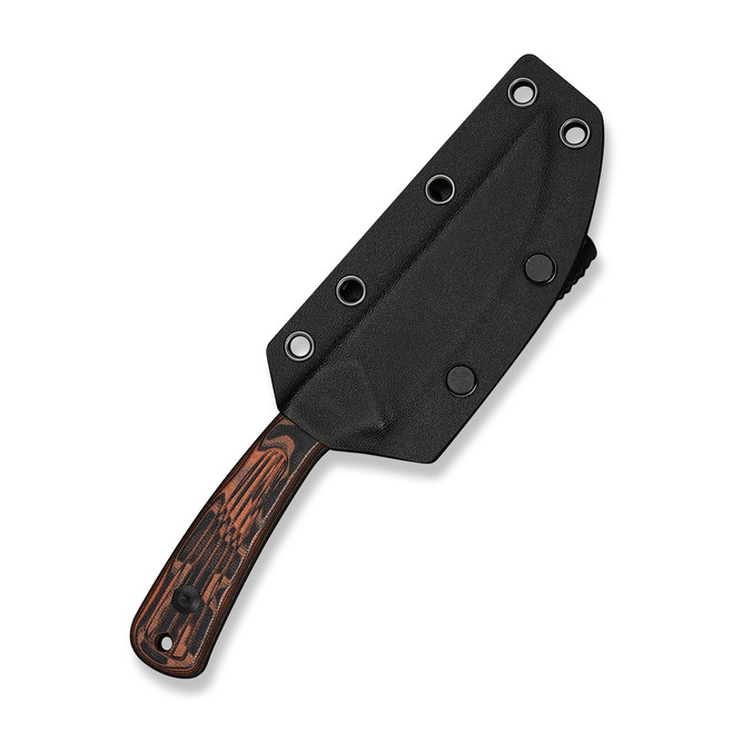 CIVIVI Carveth Fixed Blade Knife Orange/Black G10 Handle AEB-L