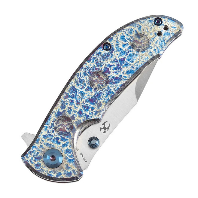 Kansept Rei Folding Knife Lightning Strike Titanium Handle 20CV