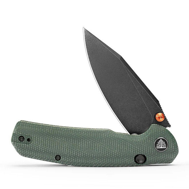 TRIVISA Hornet Pro-GM Folding Knife Green Micarta Handle 14C28N