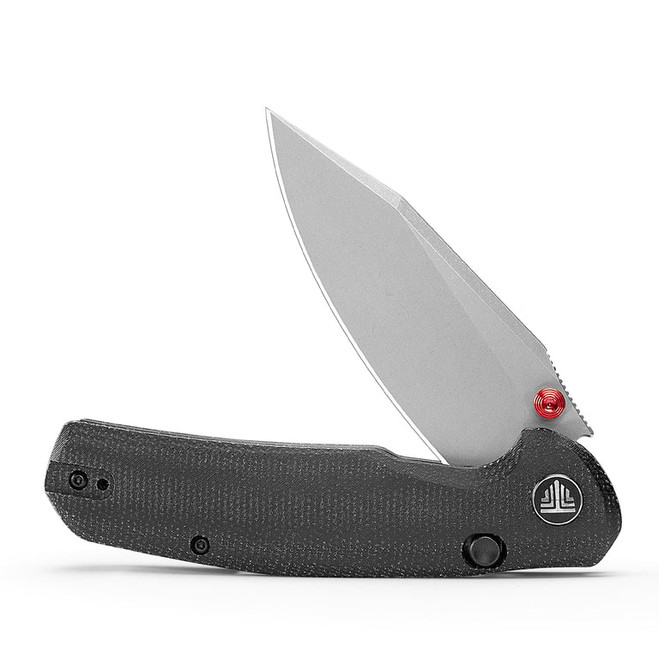 TRIVISA Hornet Pro-BM Folding Knife Black Micarta Handle 14C28N