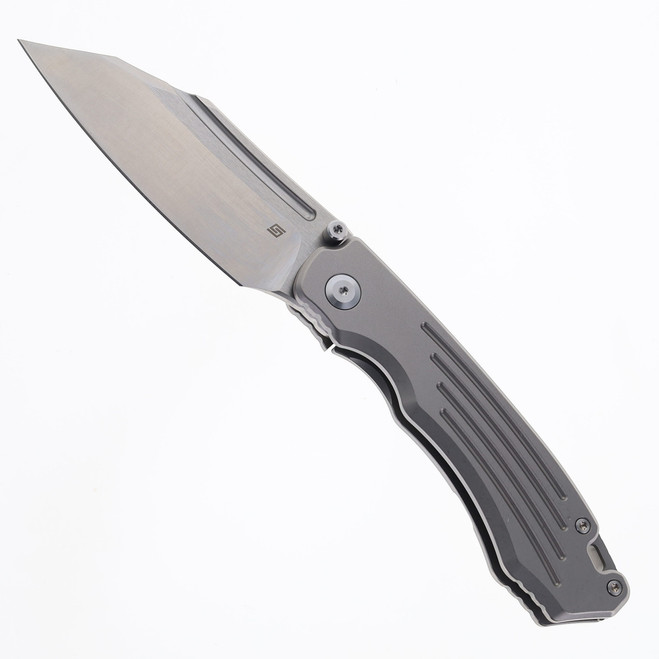 (Blemish on blade) Open Box/Returned Tuya Vortex Model 1 V2 Folding Knife Titanium Handle M390 Plain Edge