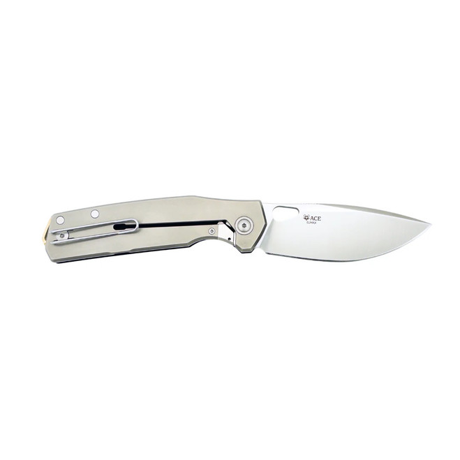 GiantMouse ACE Zoobie Folding Knife Black G10/Titanium Handle