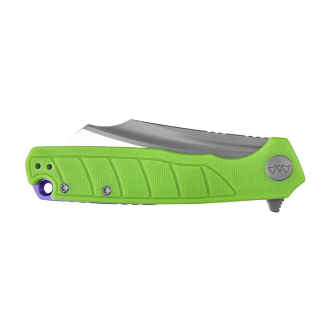 Wixco Splark Folding Knife Green Luminous G10 Handle 14C28N Plain