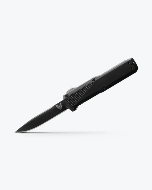 Benchmade Phaeton OTF Automatic Knife Black Aluminum Handle S30V DLC Clip Point Blade 4600DLC