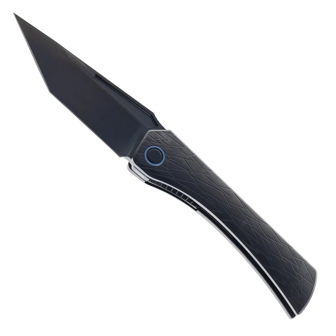 Ketuo Usurper Folding Knife DLC Titanium Handle M390 Plain Edge DLC Finish