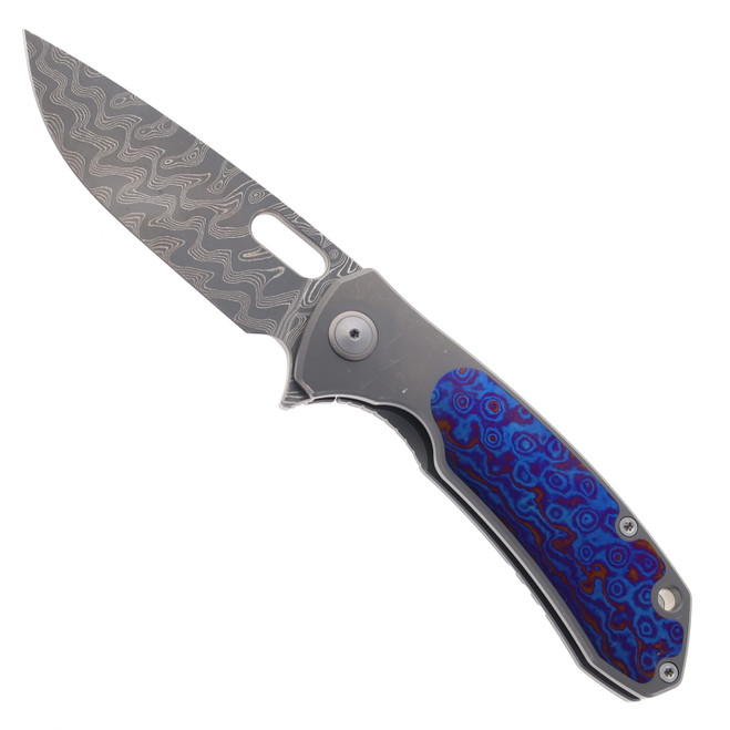 (No Box-Scratched) Maxace Balance 10th Anniversary Folding Knife Titanium Handle Zirconium Inlays M390 Blade MM32-1-E