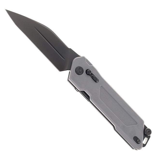 Ketuo Daedalus Folding Knife Gray G10 Handle 14C28N Plain Edge TiC Coated Finish Daedalus GY/B