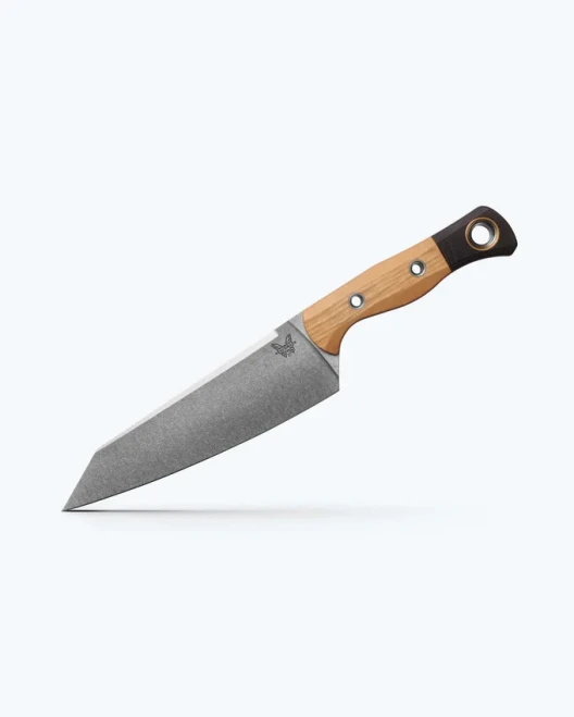 Benchmade Wildcoast Fixed Blade Knife Maple Valley Richlite Handle Black G10 Bolsters CPM-154 Stonewashed Blade 4070-02
