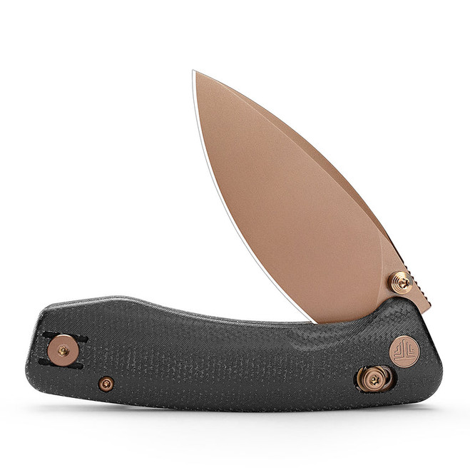 TRIVISA Koala Plus-BM Folding Knife Black Micarta Handle 14C28N