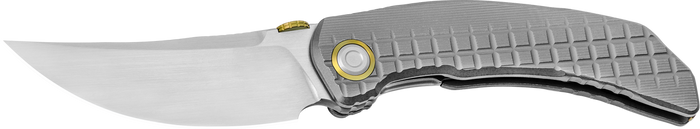 (Stiff Detent) Open Box/Returned Limited Edition Kizer Premium X-Series SZLACHTA Hand-brushed Titanium Handle Folding Knife M390 Blade ZX-FK02A2