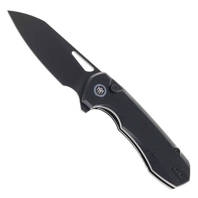 Remette RT-Camel Folding Knife Black G10 Handle Black 14C28N Plain Edge Titanium-Plated Blade RTCMLA