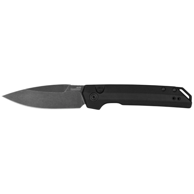 Kershaw Launch Iridium Side Opening Automatic Knife Black G10 Handle Spear Point Dark Stonewash Magnacut Blade 7038G10