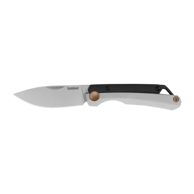 Kershaw Esteem Slip Joint Folding Knife Stainless Steel Handle G10 Overlay 8Cr13MoV Bead-Blasted Blade 2032