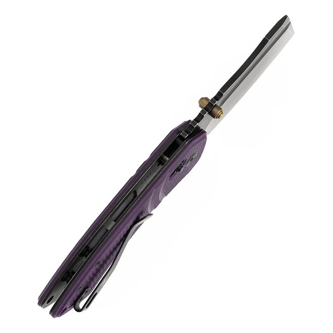 Kansept Korvid V Folding Knife Purple Diamond Pattern G10 Handle