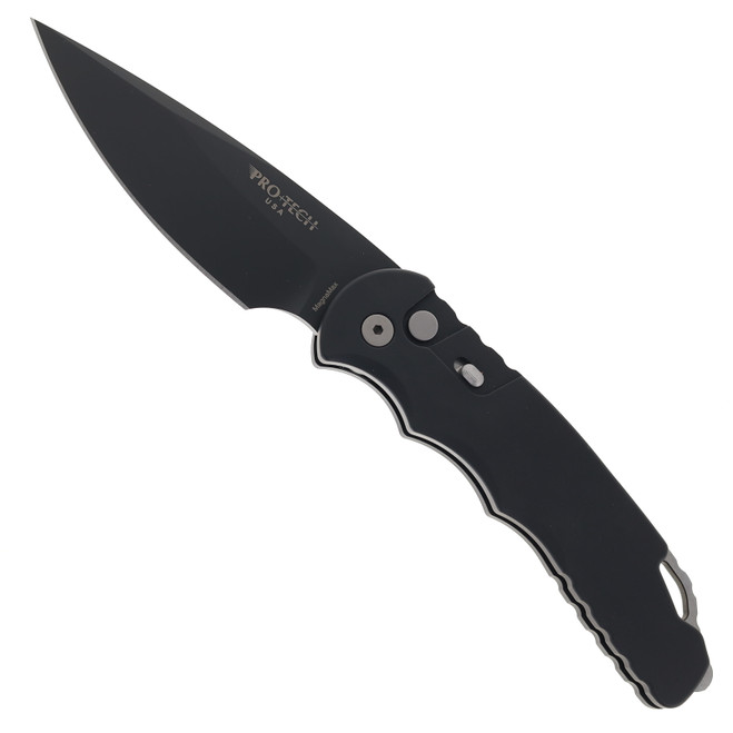 Pro-Tech Tactical Response Automatic Knife Black Aluminum Saber Grind DLC MagnaMax T4103-MM