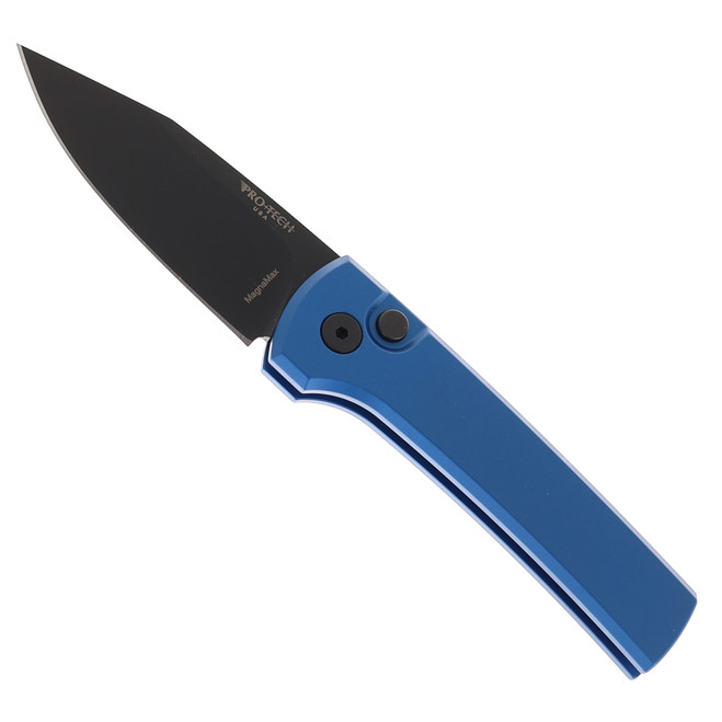 Pro-Tech Knives Chaves Scapegoat Automatic knife Blue Aluminum handle DLC MagnaMax Blade RCS1103-BLUE