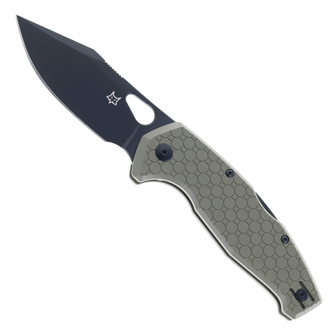 Fox Knives KITA FGR Folding Knife Green FRN Handle Niolox Plain Edge Stonewash Finish FX-625FGR