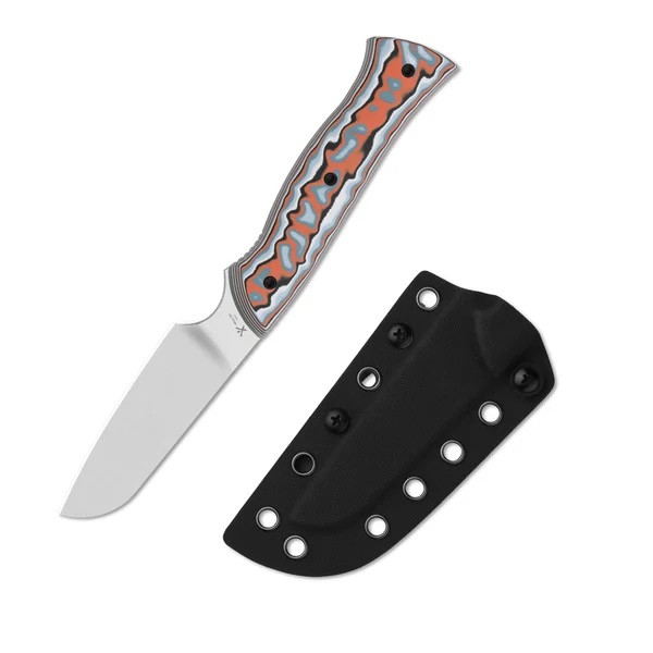 Kizer Whip Tail Fixed Blade Knife Color Vortex Micarta/GID G10