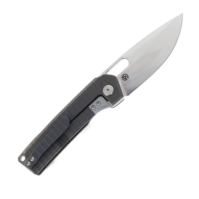 Vanguard Breaker Integral Pocket Knife Flame Titanium Handle Super