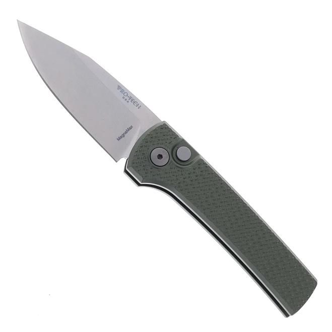 Pro-Tech Chaves Scapegoat Compact Automatic Knife Green Carbide Aluminum 3.15" Stonewashed MagnaMax RCS1105-Green
