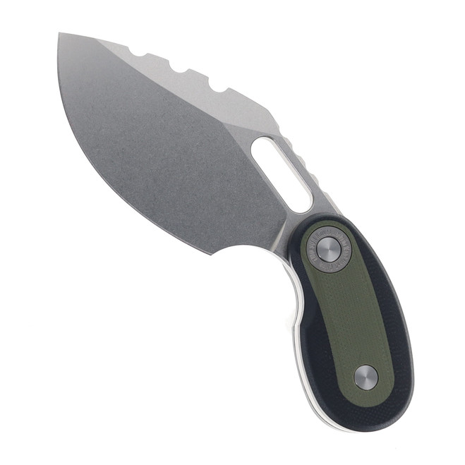 TwoSun Fixed Blade Knife Black G10 Handle D2 Drop Point Plain Edge Stonewash Finish TS545-D2-KS